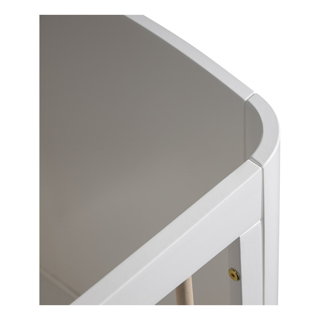 Wave Crib and Dresser WHITE