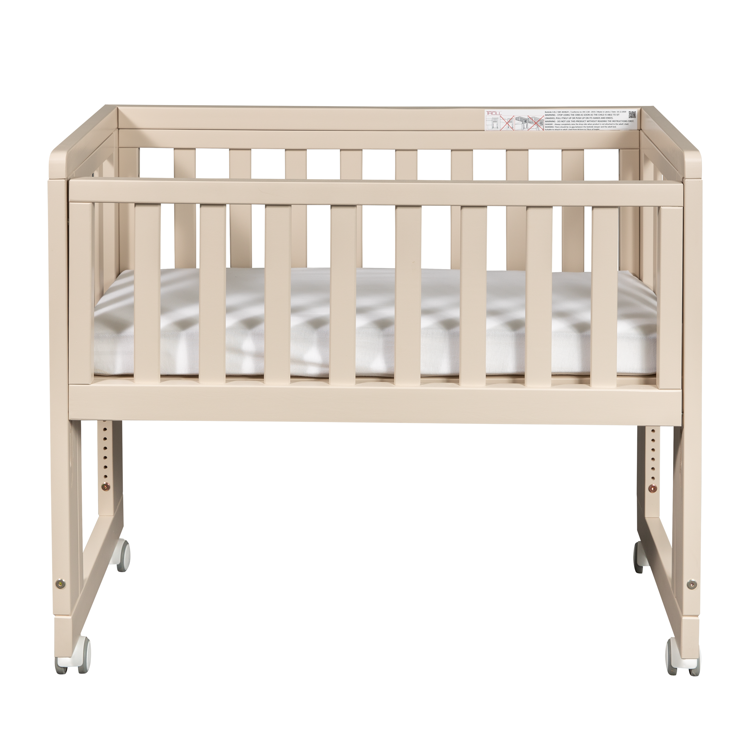 Bedside Crib mini bed/cradle Oslo - SAND
